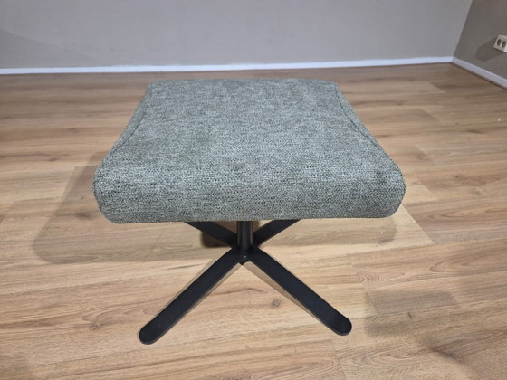 Image 1 of Montel Caesar - Swivel armchair - NEW - Green - Gray - Fabric