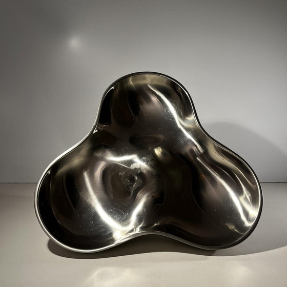 Tripartite Dish in Stainless Steel by Karim Rashid for Georg Jensen, Denmark, 1970s – Crockery, Metal, Design (photo 8 of 13)