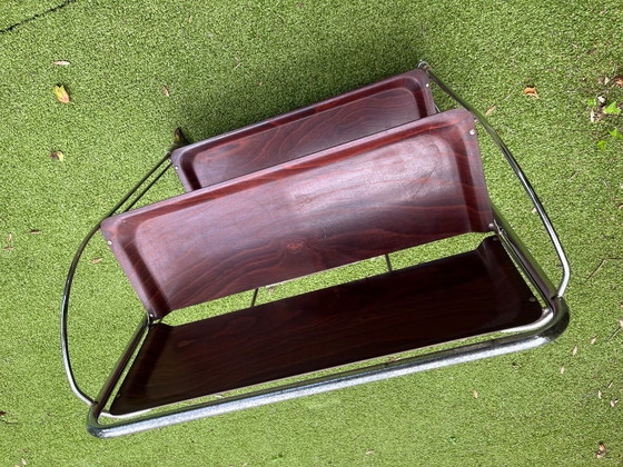 Gerlinol Foldable Bar Cart / Trolley – Chrome (photo 18 of 24)