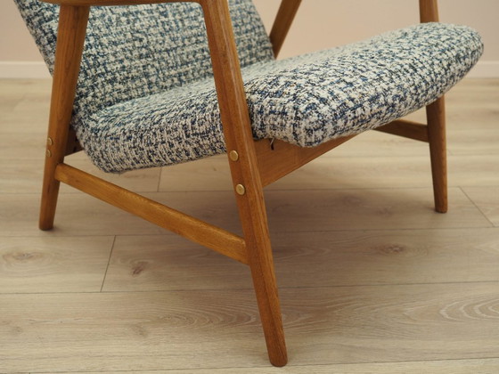 Sillón Kontour de Alf Svensson para Fritz Hansen, estructura de teca, década de 1960. – Sillones, Textile (photo 10 of 15)