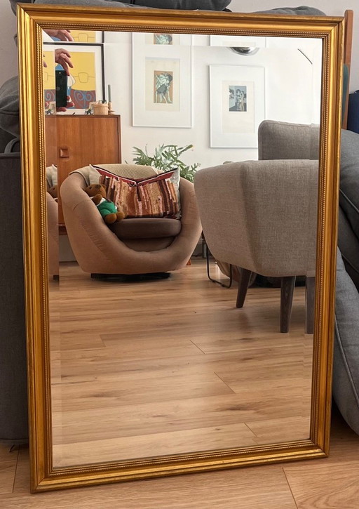 Klassieke Spiegel met Gouden Lijst & Facetgeslepen Glas