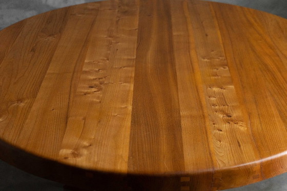 Image 1 of 'T21' Elm Dining Table by Pierre Chapo, France, 1973