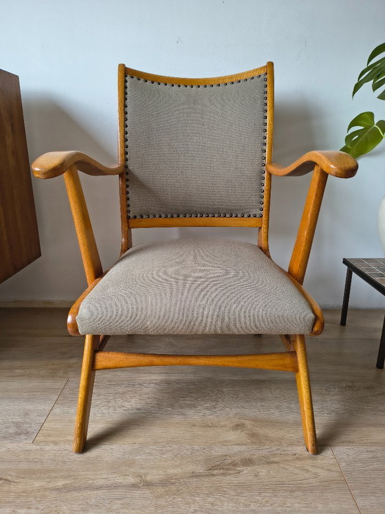 Poltrona Scandinava – Legno di Quercia – Anni '50/'60 – Poltrone (photo 5 of 10)