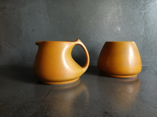 Zucker- und Sahneset im Mid-Century-Design