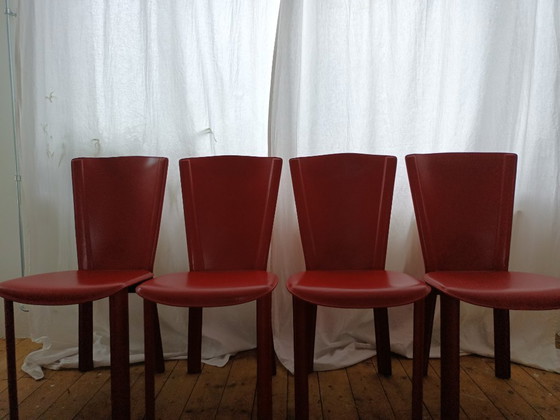 4x Frag Italy Chairs – Dining chairs, Leather, Metal (photo 3 of 12)