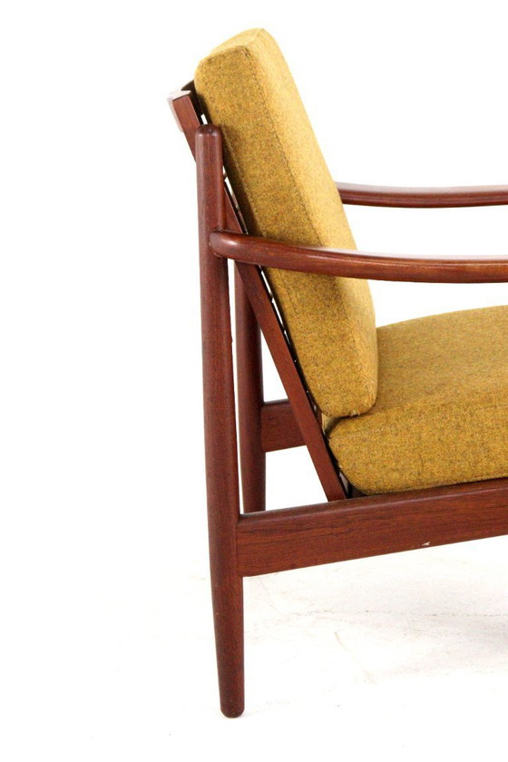 Image 1 of Vintage fauteuil  'Bamberg' nieuw gestoffeerd