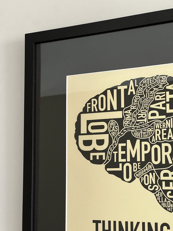 Image 1 of Typographic anatomical prints - Thinking cap & Thump thump