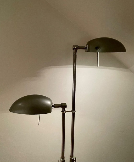 Image 1 of Lampadaire vintage IKEA Jelken | Gris-vert | Intensité réglable