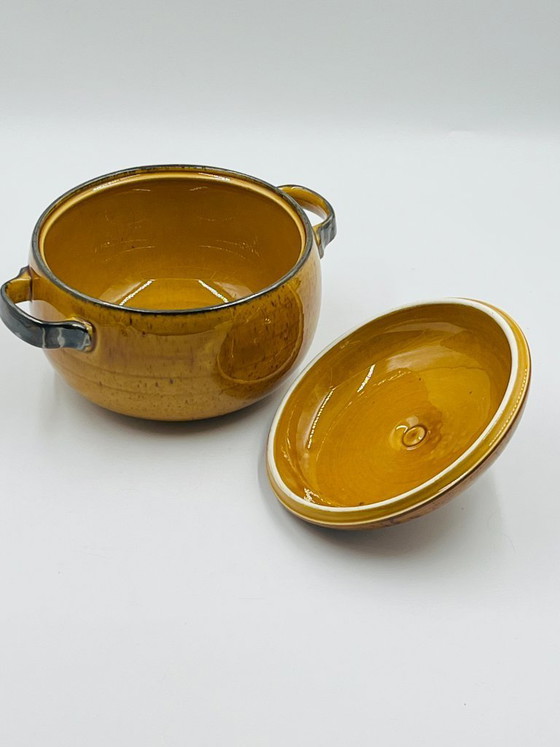 Image 1 of Boch La Louvière vintage keramische terrine met Palma-patroon