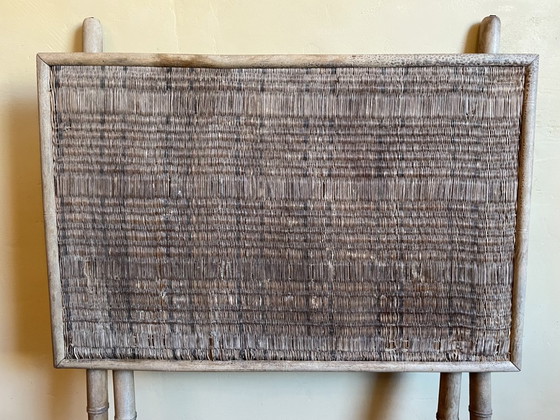 Image 1 of Sfeervolle Klaptafel Bijzettafel Faux Bamboe Frans