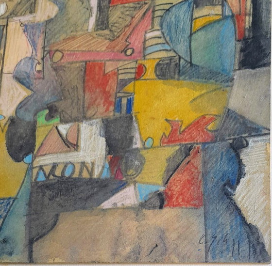 Image 1 of Claudio Scheffer - Mixed Media on Cardboard