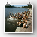 The Amstel, Amsterdam 1963 - Summer on the quay, fine art print
