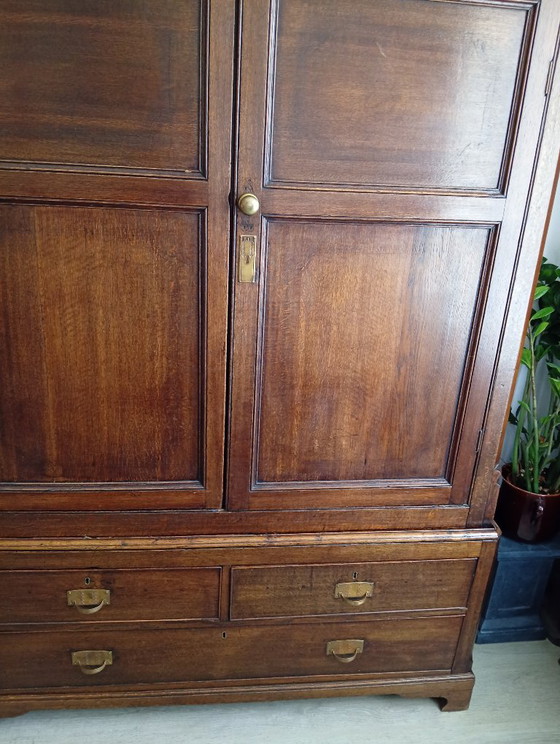 Armoire ancienne en chêne – Meubles de rangement, Wood, Brass (photo 3 of 20)