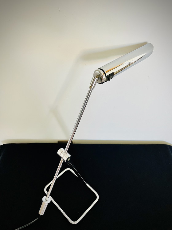 Image 1 of Abo Randers - Minimalist Chrome pendulum Vintage Desklamp