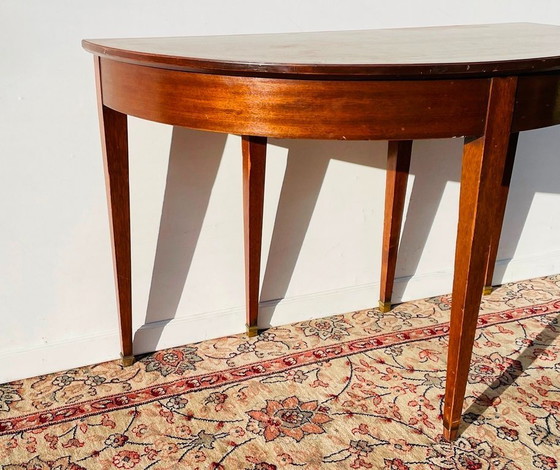 Image 1 of Console ' halve maan ' * Antiek XIX eeuw * Empire-stijl