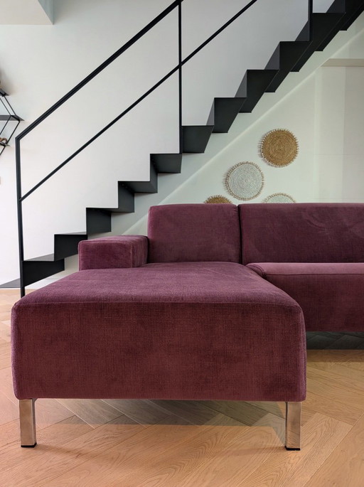 Gelderland 6511 purple corner sofa