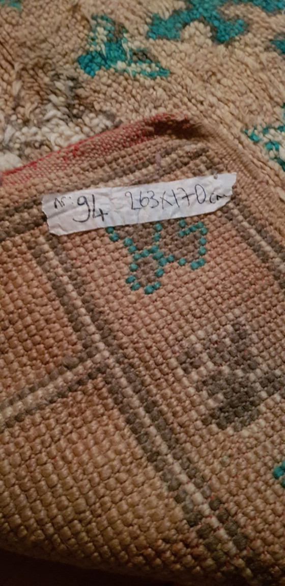 Image 1 of Handgeknüpfter Berberteppich aus Wolle, 263 x 170 cm