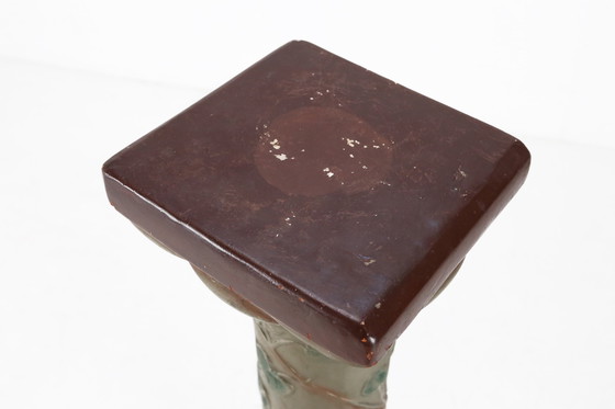 Image 1 of Art Nouveau Console or Pied De Stall in Glazed Plaster, 1920s