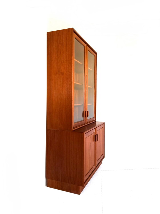Vintage Teak Display Cabinet, Heinrich Riestenpatt ‘60, Glass, Wood, Brown (photo 13 of 14)