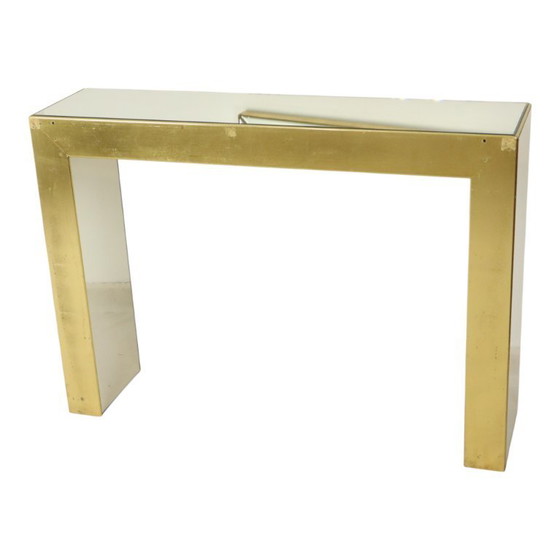 Image 1 of Zeldzame Design Spiegel met Console Zilver Goud Deknudt