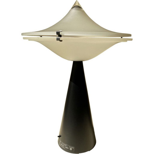 Lámpara vintage Alien de metal negro de Cesaro L. Italia