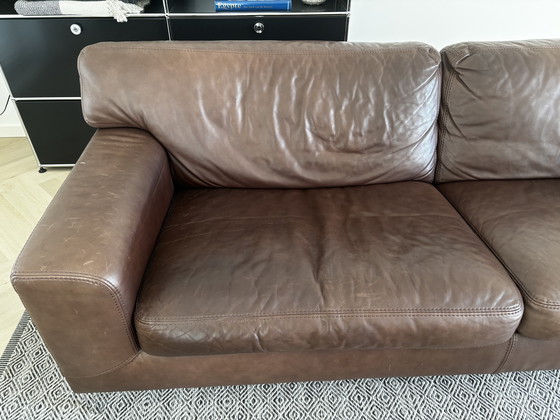 Image 1 of Bellissimo divano in pelle marrone cholade