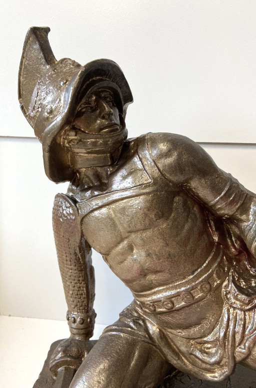 Ungewöhnliche Skulptur, signiert von WILLIAM MAROTTA, Original aus den USA von 1969, Gladiator