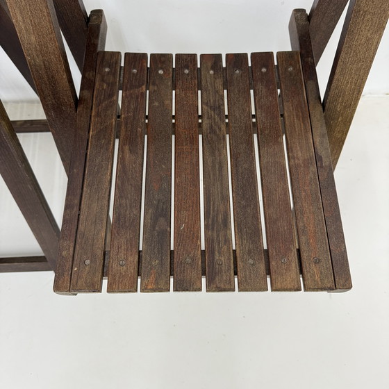 Image 1 of Set di 3 sedie pieghevoli in legno di Aldo Jacober per Alberto Bazzani, anni &#39;60