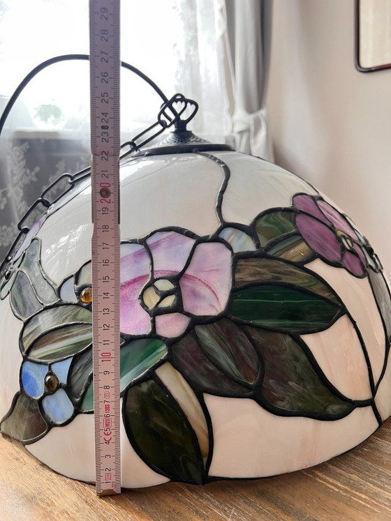 Image 1 of Lámpara de techo estilo Tiffany, luminaria, lámpara colgante de vidrieras, Art Nouveau