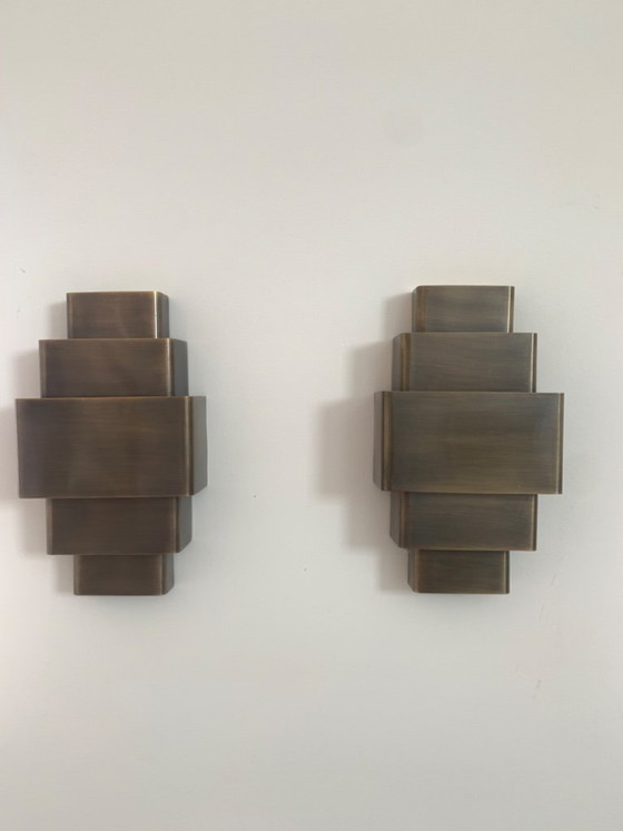 Image 1 of 2 wunderschöne Wandleuchten im Art-Deco-Stil