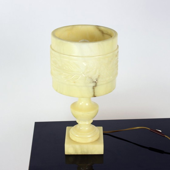 Image 1 of Lámpara de mesa de mármol única, Noruega, década de 1970