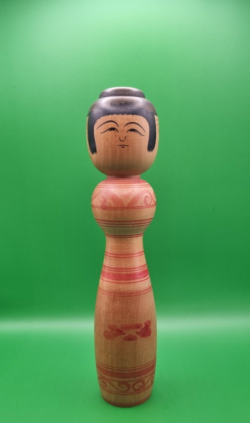 Kokeshi Tsugaru Vintage de Toshiyuki Kojima – decoratieve objecten, Wood