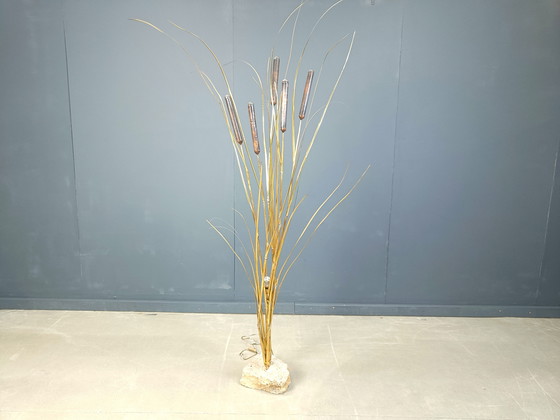 Image 1 of Messing staande lamp van Daniel D'Haeseleer, 1970