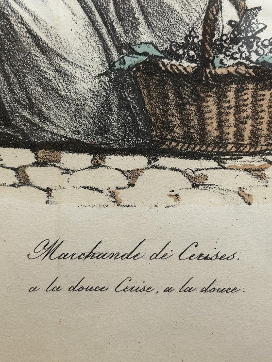 Image 1 of Carle Vernet - 2 incisioni - I mestieri di una volta - sotto cornici di legno