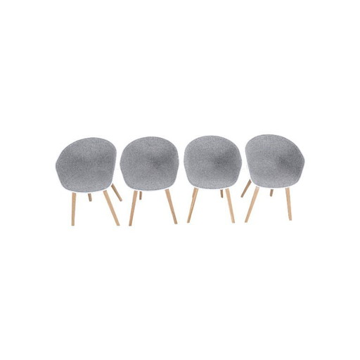 4er Set Hay AAC 23 Armlehnstuhl Design Hee Welling Sessel grau