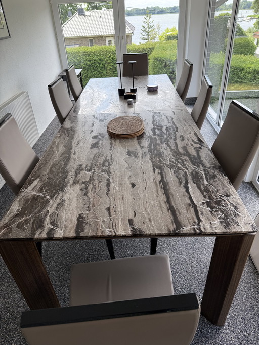 Italian luxury Table with 10 chairs