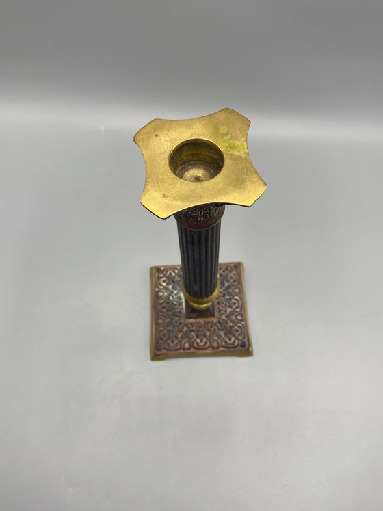 Neoclassicistische zuilkandelaar – tijdperk Napoleon III – Decoratieve objecten (photo 3 of 5)