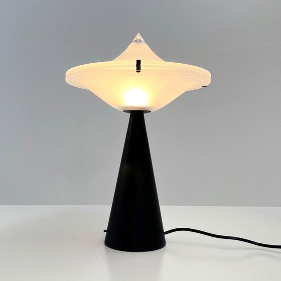 Image 1 of Schwarze Alien-Tischleuchte von Cesaro L. für Tre Ci Luce, 1980er Jahre