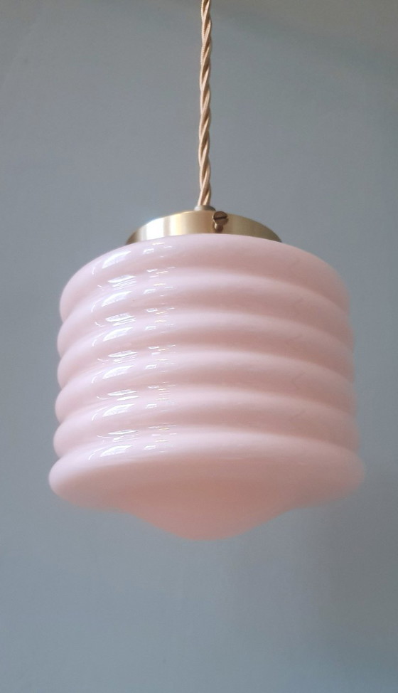 Lampada a Sospensione Vintage Francese 'Lampion' Colore Rosa Pastello – Lampade a sospensione, Metal (photo 3 of 22)