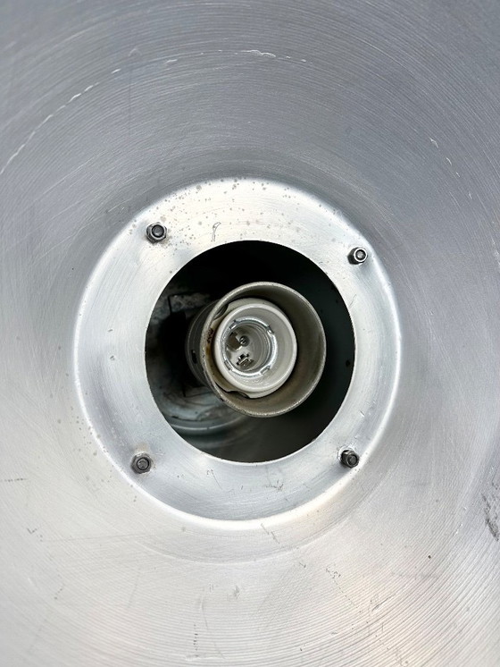 Image 1 of Grande lampada a sospensione industriale in alluminio di Elektrosvit, anni '60