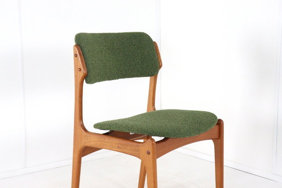 Image 1 of Ensemble de 4 chaises rembourrées Erik Buch pour O.D. Mobler modèle 49