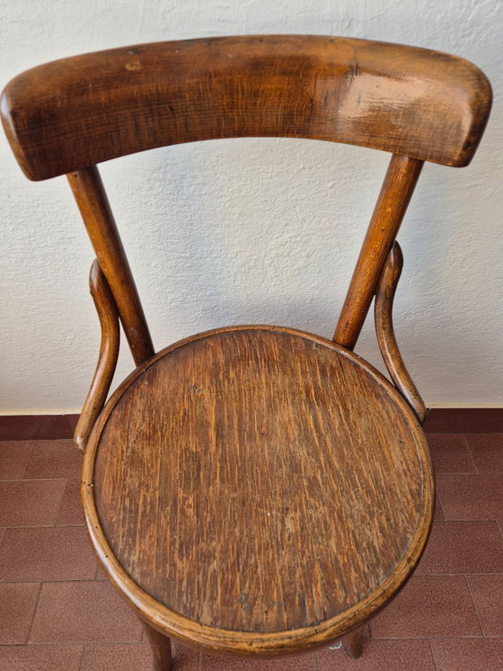 Image 1 of 1920er Jahre Thonet mundus Cafe-Stühle - Originaletikett