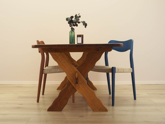 Danish Extendable Oak Dining Table Designed by Henning Kjærnulf, 1960s – Henning Kjaernulf, Wood (photo 3 of 21)