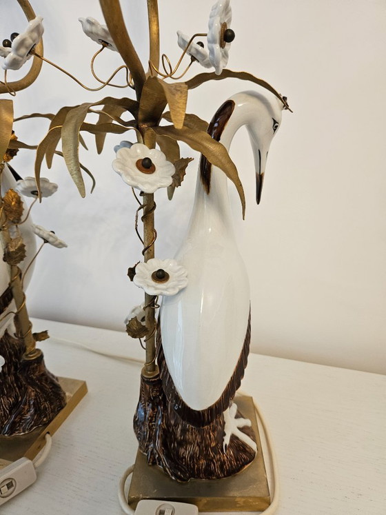 Image 1 of Lamps/vintage, a pair of unique Mangani lamps,Italy, 1960s/1970s.