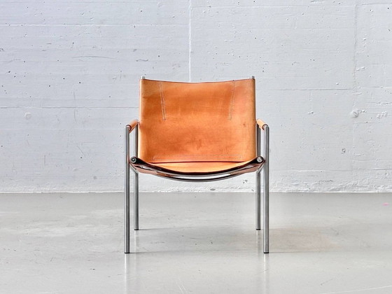 SZ02 fauteuil van Martin Visser voor 't Spectrum, Nederland, jaren 60 – Leather (photo 3 of 15)