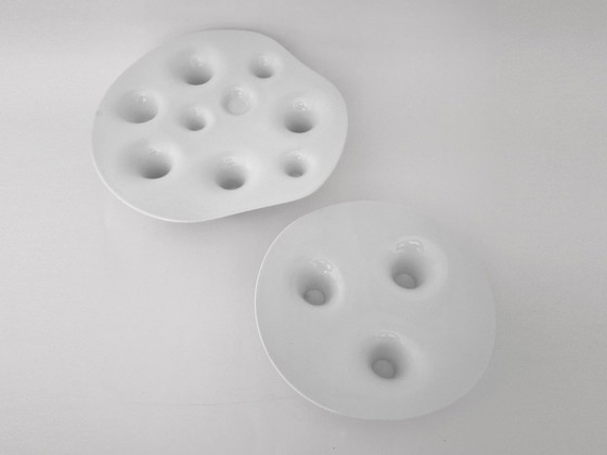 Image 1 of Willem Noyons candlestick fruit bowl set