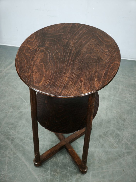 Josef Hoffmann Weense Secession ovale tafel, Kohn of Thonet, circa 1900 – Bijzettafels, Wood (photo 6 of 12)