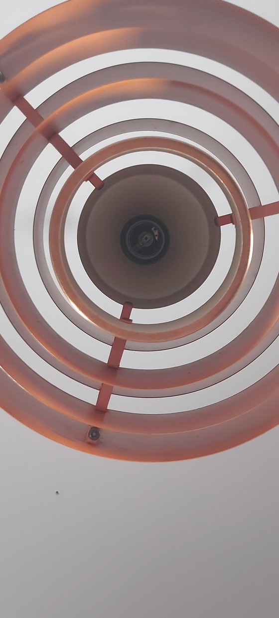 Image 1 of Vintage Mid Century Pendant Light Ultra Copper Jo Hammerborg Fog Morup Denmark