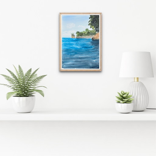 Seaside watercolor