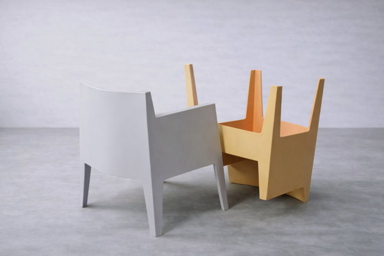 Image 1 of Vintage Mid-Century Italian Modern Atlantide Collection Toy Plastic Chairs by Philippe Starck for Driade, 1990, Set of 4
